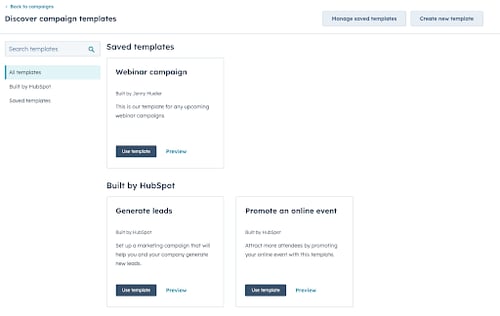 Create Your Own Campaign Template and Save to Your New Campaign Template Library