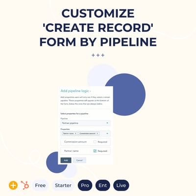 Customize Create record form by pipeline