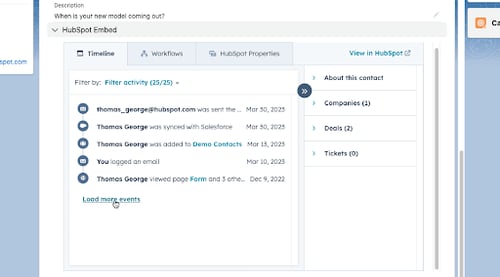 New HubSpot Embed for Salesforce