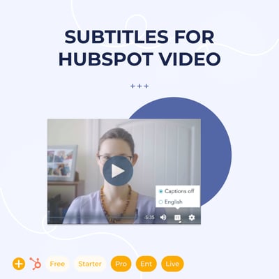 Subtitles for HubSpot Video
