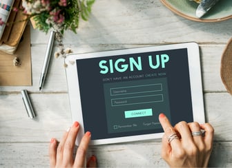 sign-up-form-button-graphic-concept