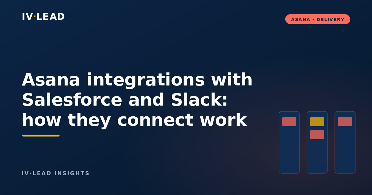 Asana integrations with Salesforce and Slack: how they connect work