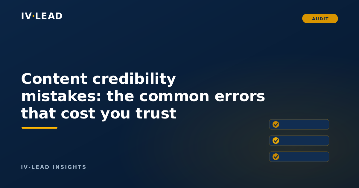 Common mistakes that ruin your credibility with prospects