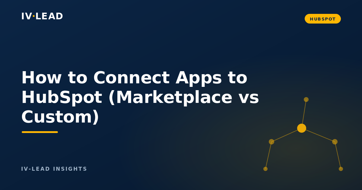 How to Connect Apps to HubSpot (Marketplace vs Custom)