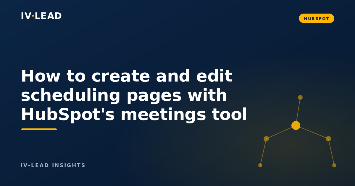 How to create and edit scheduling pages with HubSpot's meetings tool