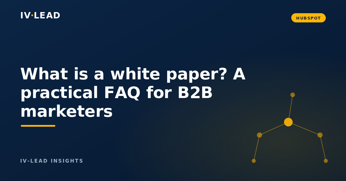 What is a white paper? A practical FAQ for B2B marketers