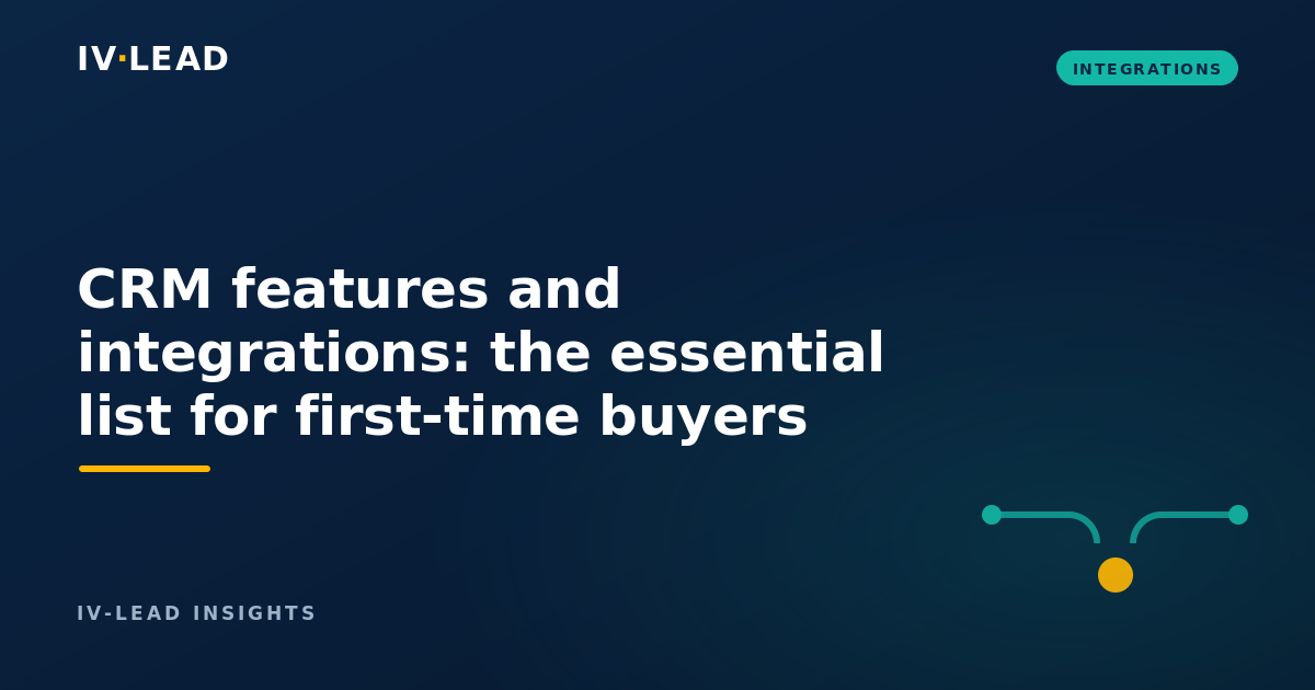 CRM features and integrations: the essential list for first-time buyers