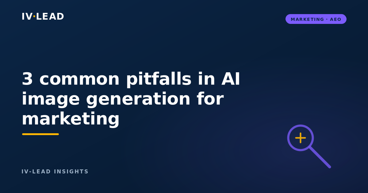 3 common pitfalls in AI image generation for marketing