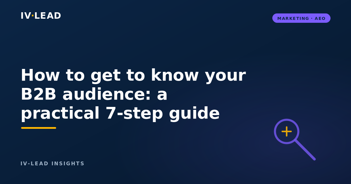 How to get to know your B2B audience: a practical 7-step guide