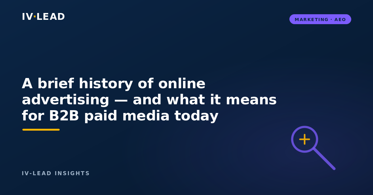 A brief history of online advertising — and what it means for B2B paid media today
