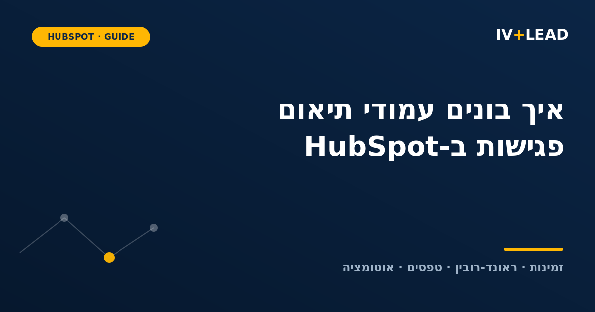 Create scheduling pages with HubSpot's meetings tool