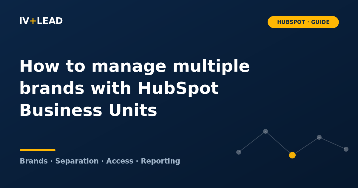 Manage brands with business units