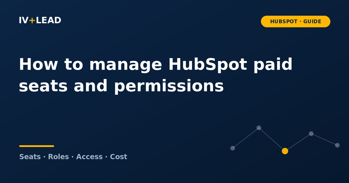 How to manage HubSpot paid seats and permissions (without overpaying or over-granting)