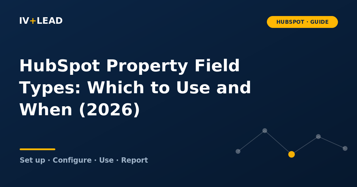 HubSpot Property Field Types: Which to Use and When (2026)
