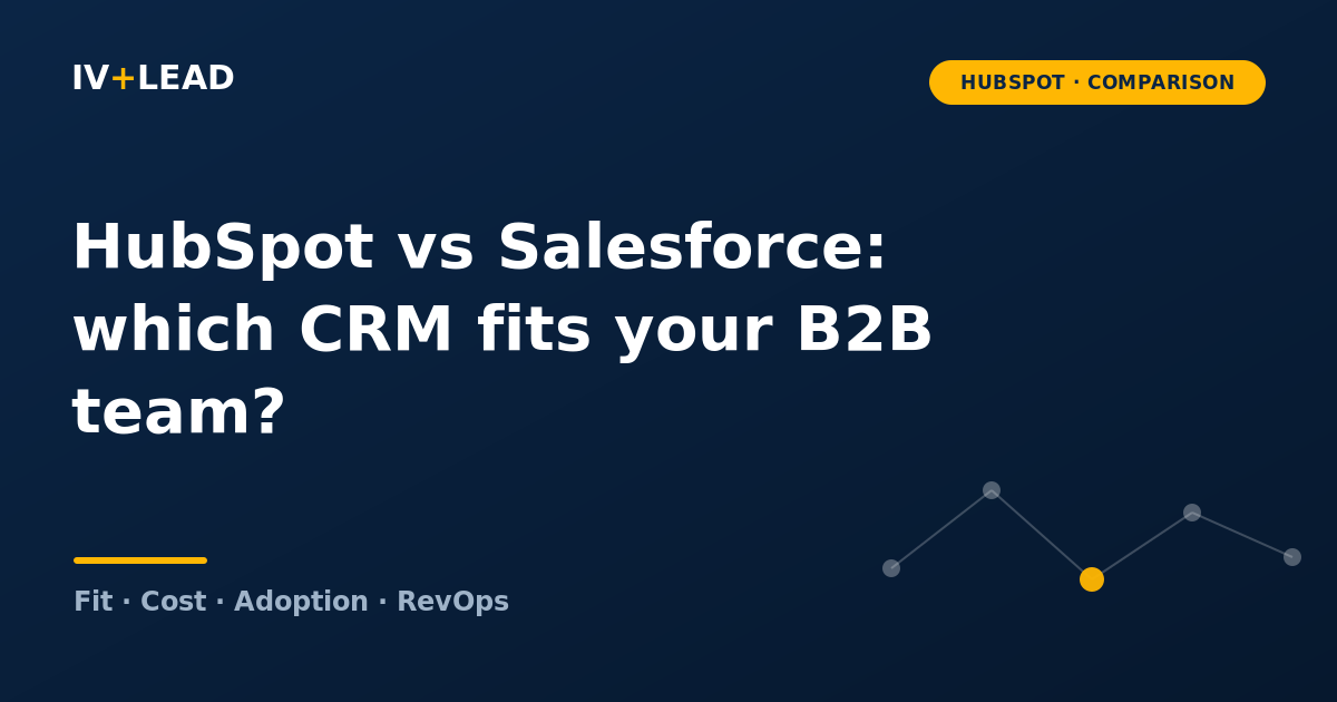 HubSpot vs Salesforce comparison — IV-Lead