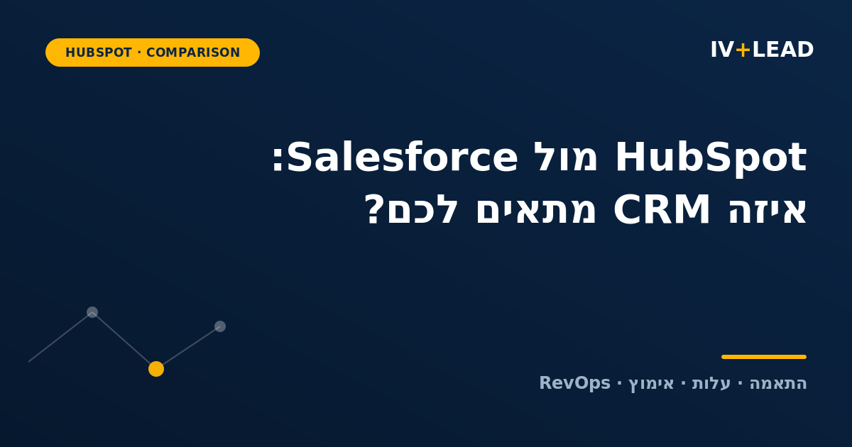 HubSpot vs Salesforce comparison — IV-Lead