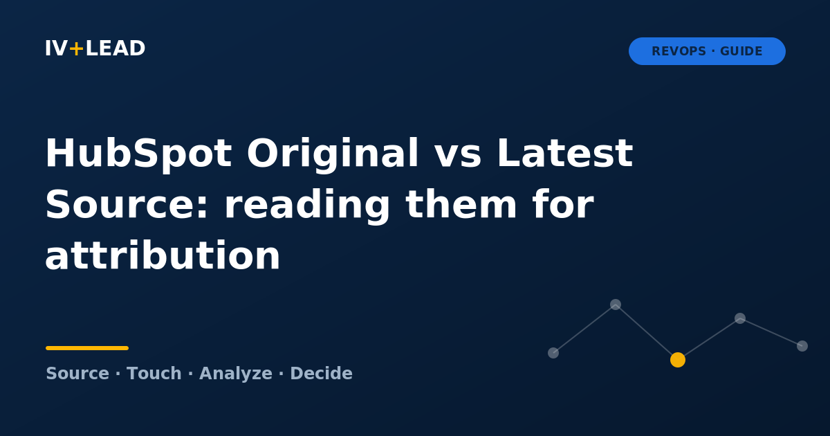 HubSpot Original Source vs Latest Source: how to read them for attribution