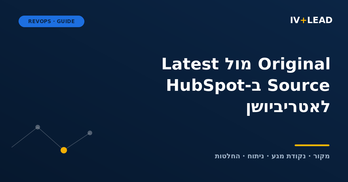 HubSpot Original Source vs Latest Source: how to read them for attribution