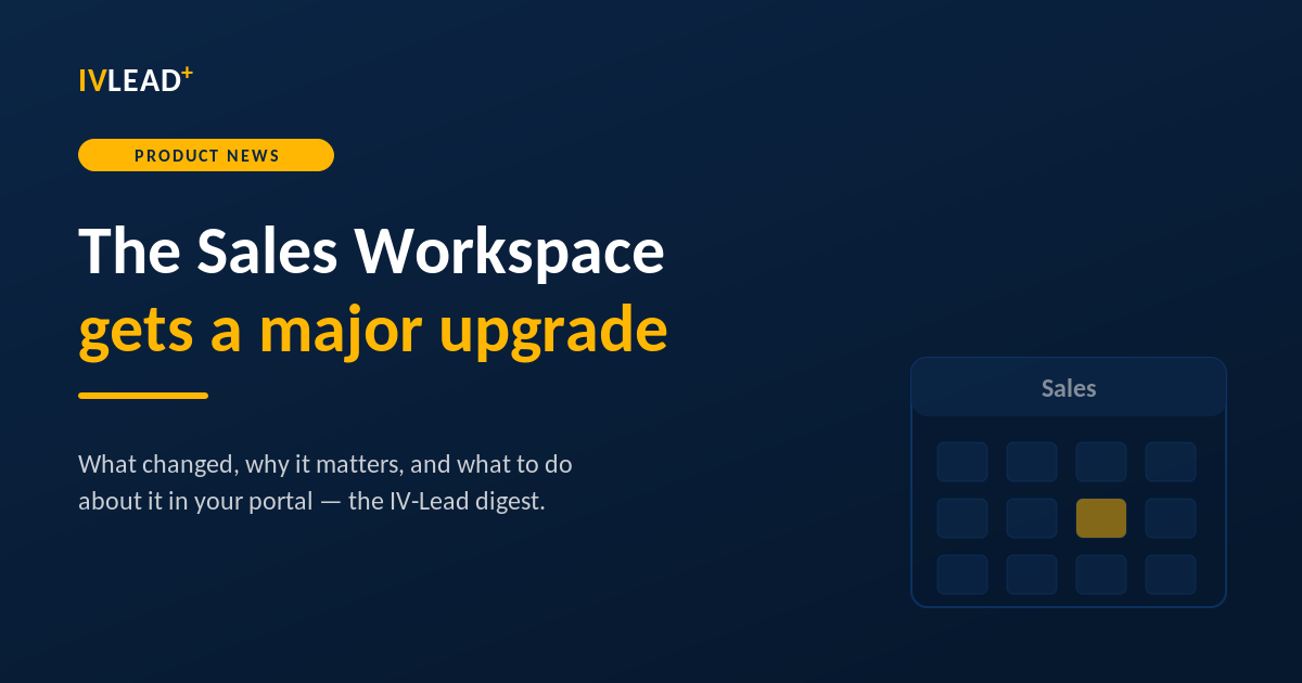 HubSpot Sales Workspace major upgrade - IV-Lead