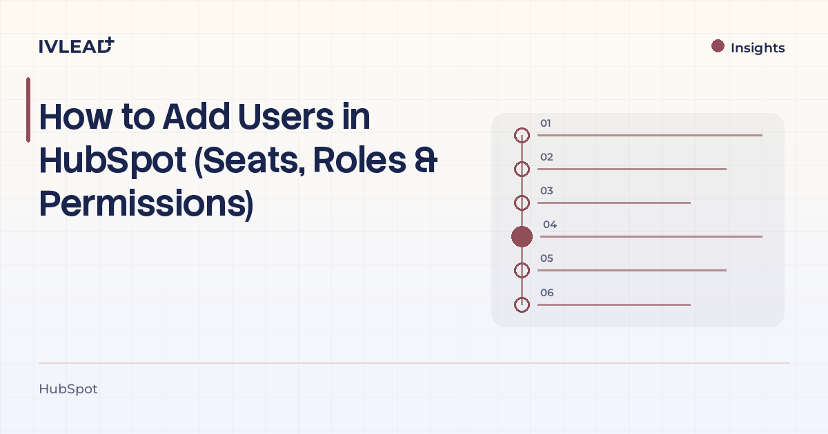 How to Add Users in HubSpot (Seats, Roles & Permissions) — IV-Lead