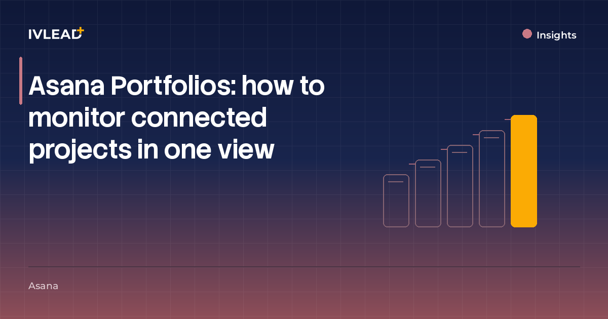 Asana Portfolios: how to monitor connected projects in one view — IV-Lead