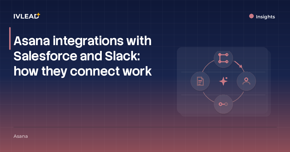 Asana integrations with Salesforce and Slack: how they connect work — IV-Lead