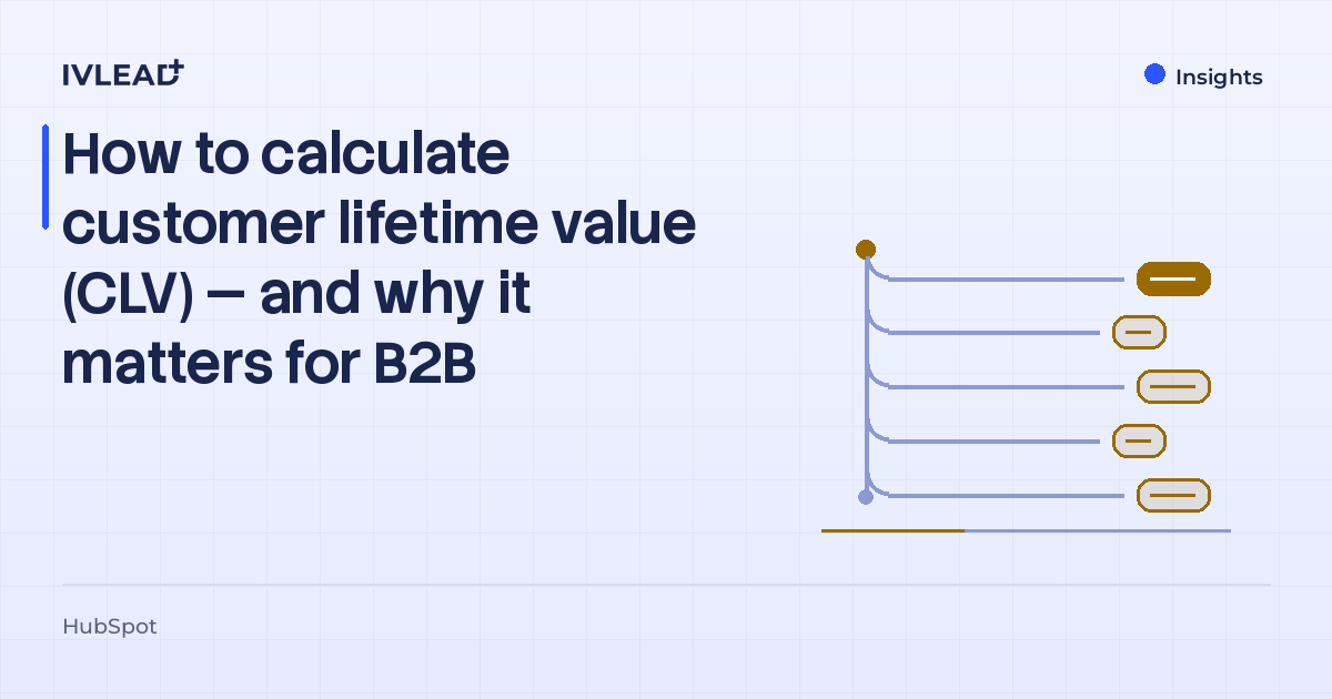 How to calculate customer lifetime value (CLV) — and why it matters for B2B — IV-Lead