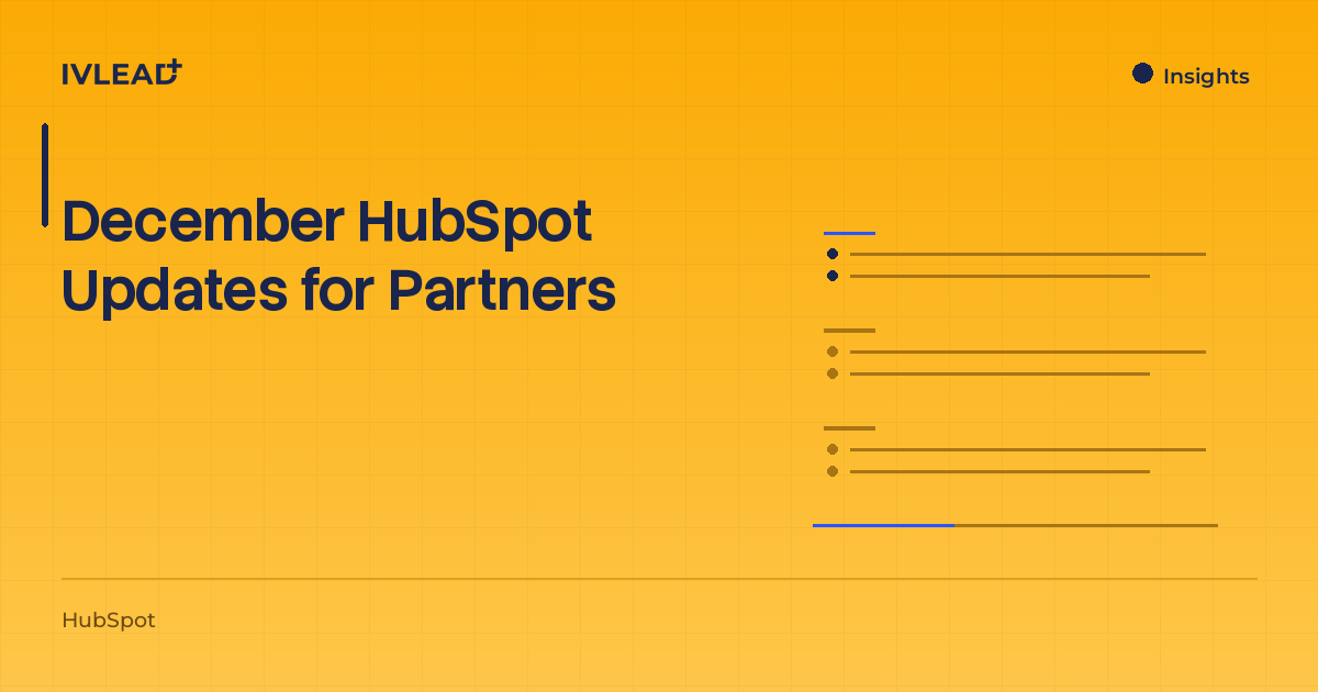 December HubSpot Updates for Partners — IV-Lead