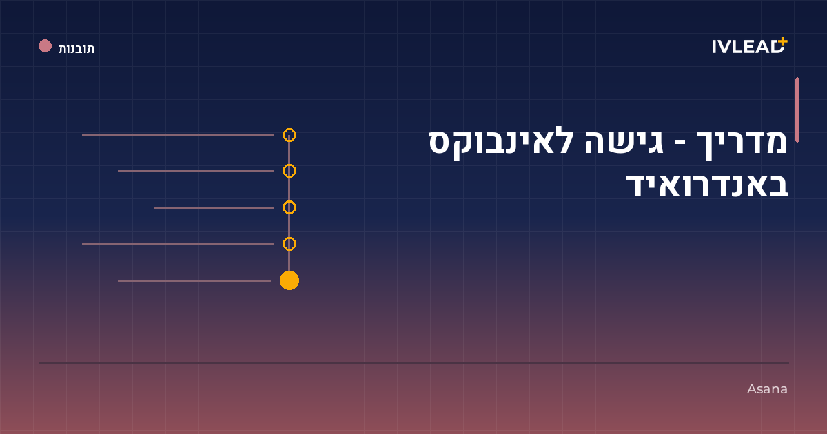 מדריך - גישה לאינבוקס באנדרואיד — IV-Lead