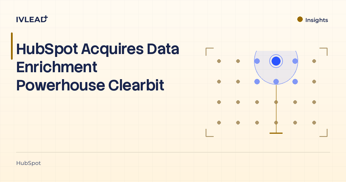 HubSpot Acquires Data Enrichment Powerhouse Clearbit — IV-Lead