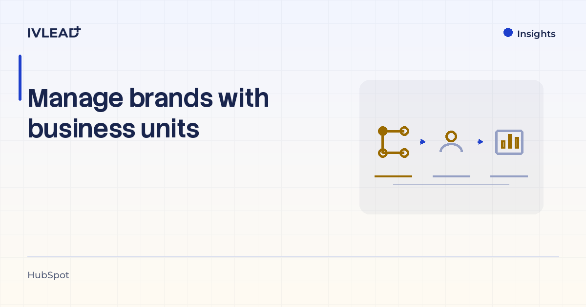 Manage brands with business units — IV-Lead