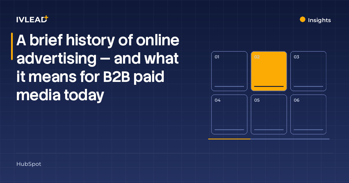A brief history of online advertising — and what it means for B2B paid media today — IV-Lead