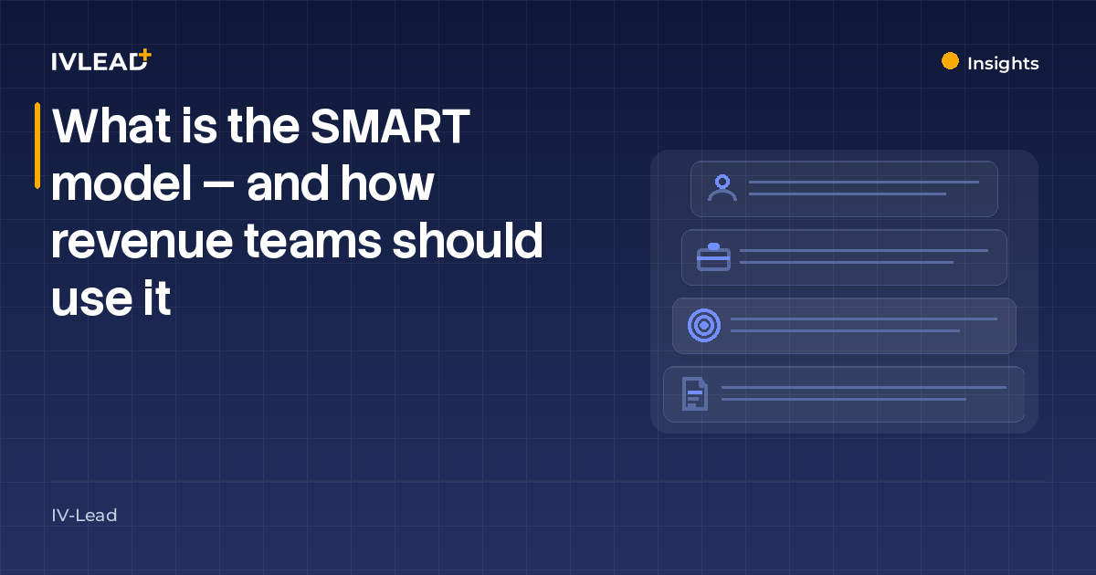 What is the SMART model — and how revenue teams should use it — IV-Lead