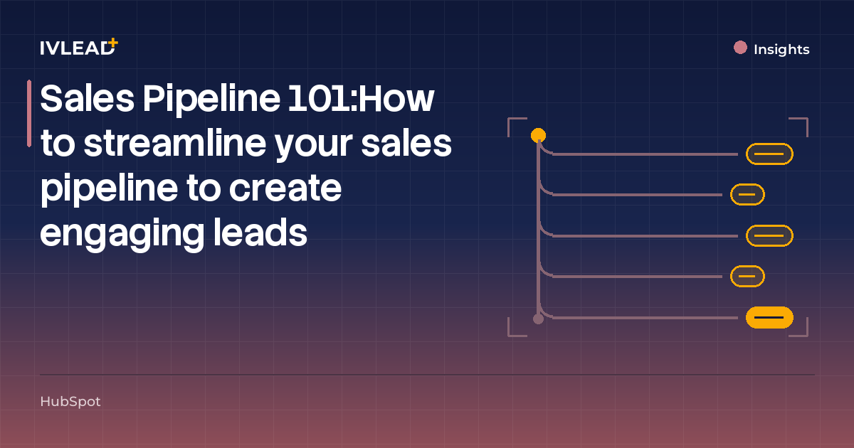 Sales Pipeline 101:How to streamline your sales pipeline to create engaging leads — IV-Lead