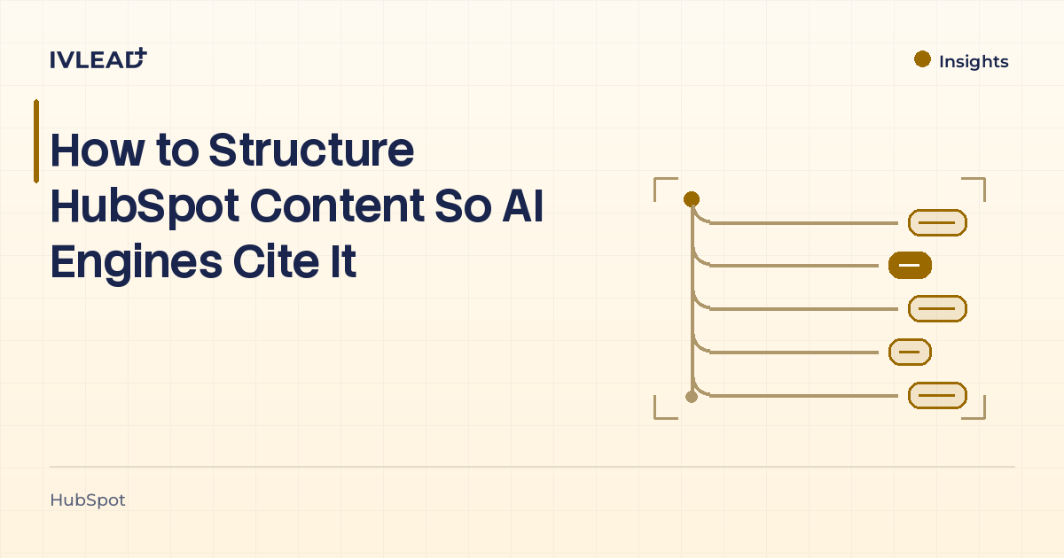 How to Structure HubSpot Content So AI Engines Cite It — IV-Lead