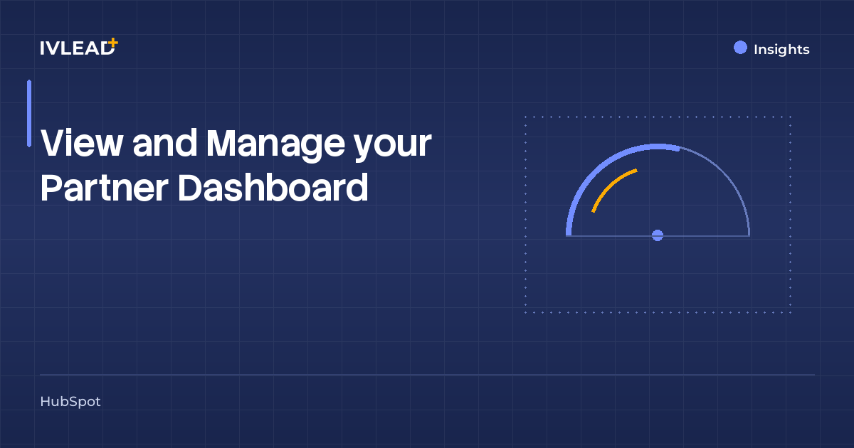 View and Manage your Partner Dashboard — IV-Lead