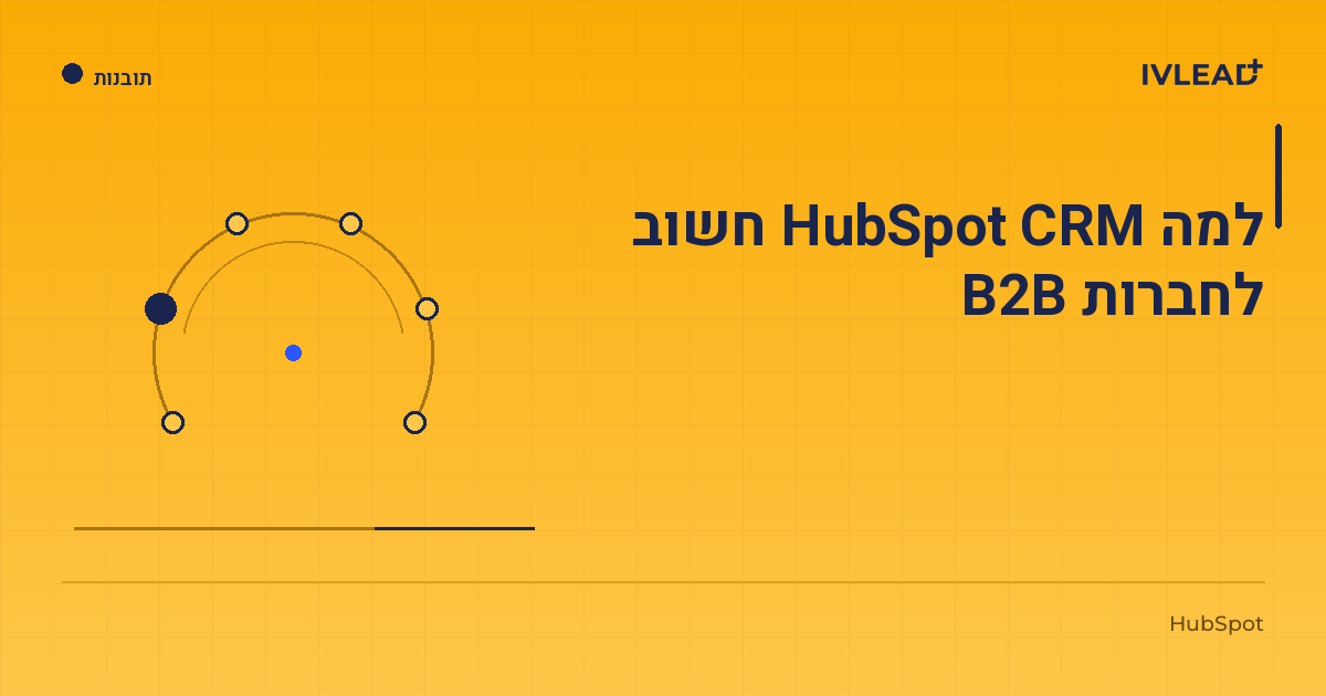 למה HubSpot CRM חשוב לחברות B2B — IV-Lead