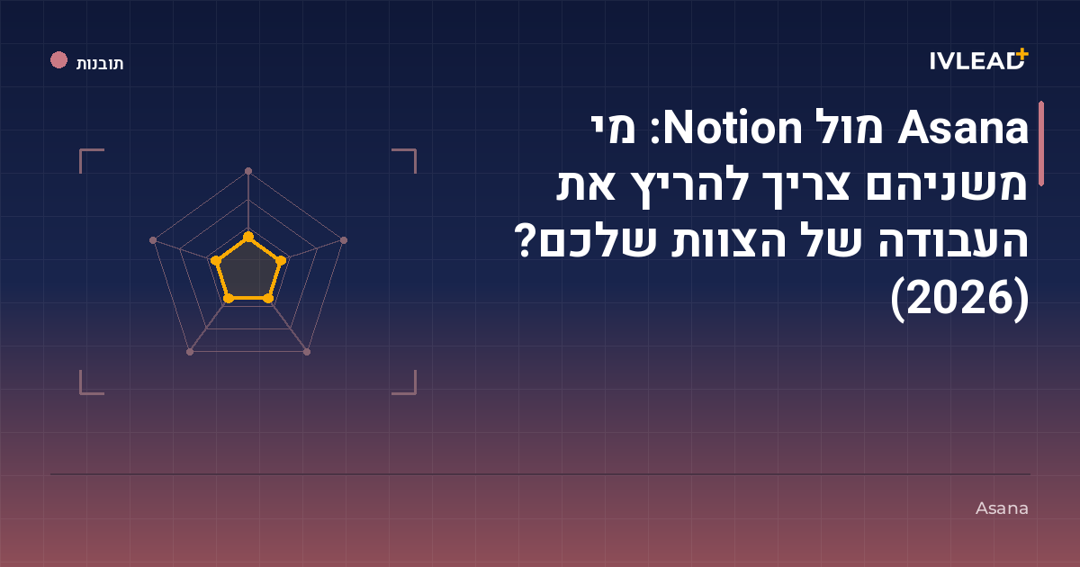 Asana מול Notion: מי משניהם צריך להריץ את העבודה של הצוות שלכם? (2026) — IV-Lead