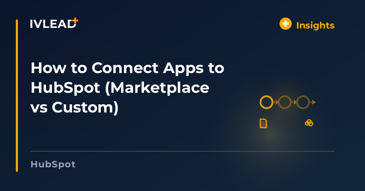 How to Connect Apps to HubSpot (Marketplace vs Custom) — IV-Lead