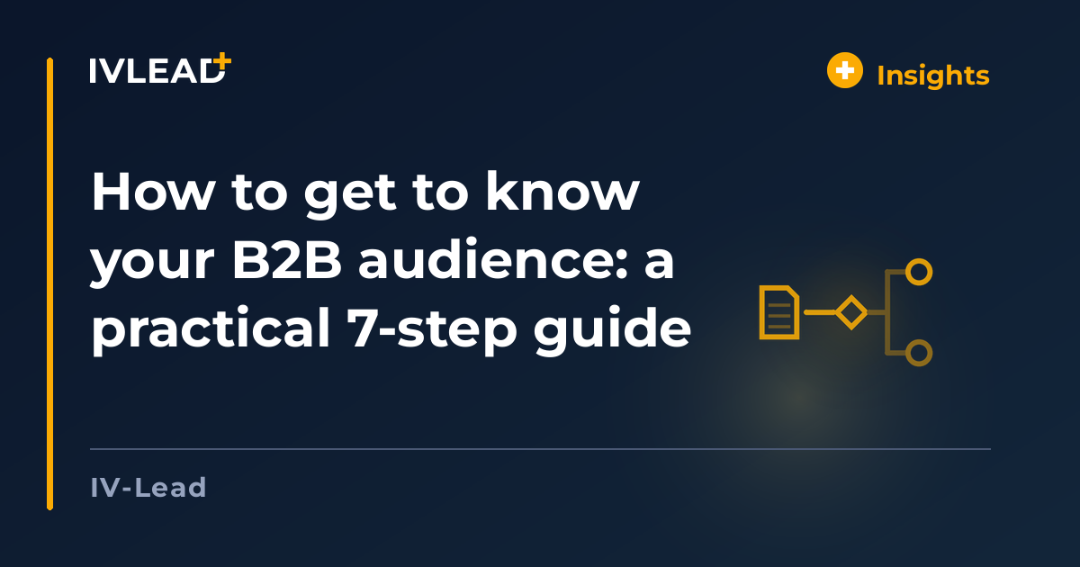 How to get to know your B2B audience: a practical 7-step guide — IV-Lead