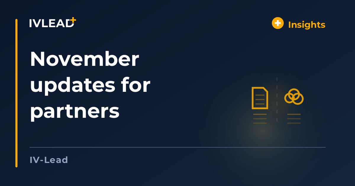 November updates for partners — IV-Lead